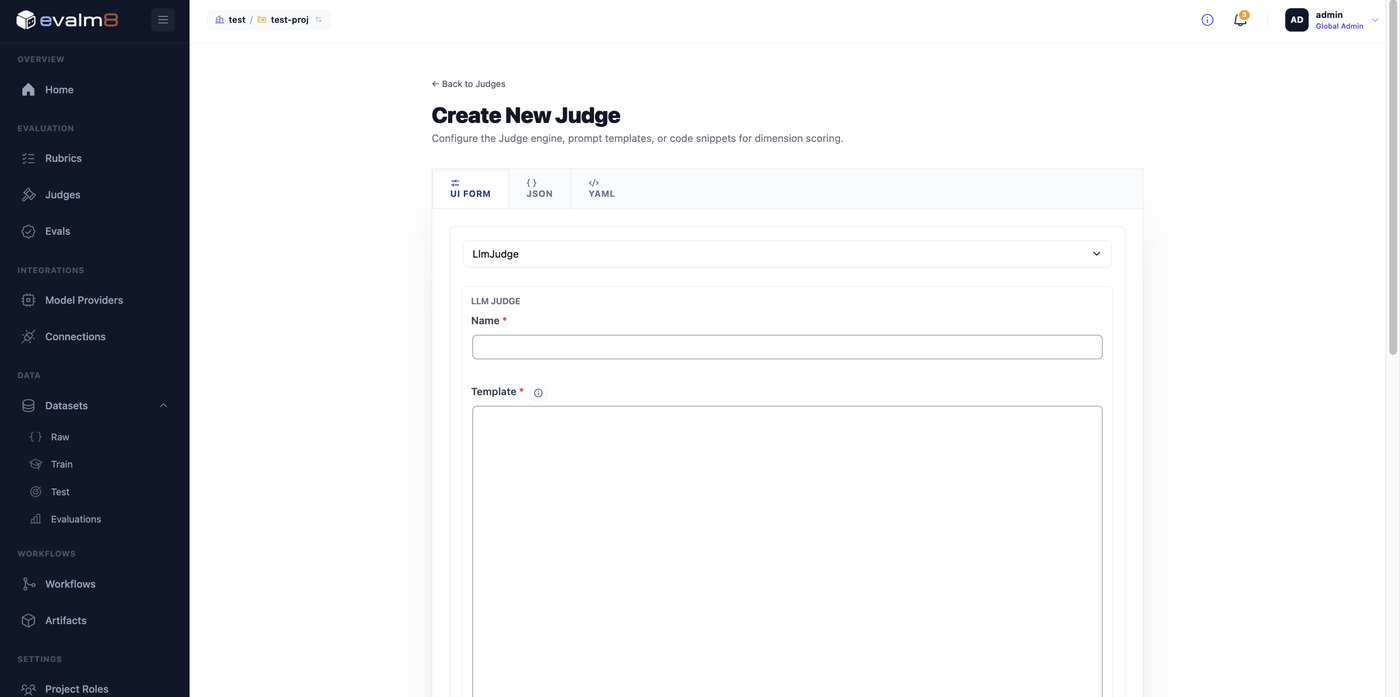 Judge builder
